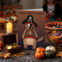 Halloween Piraat Hond Griezelig Seizoen Trick or T