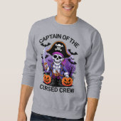 Halloween Piraat Kapitein van de Vervloekte Bemann Trui (Voorkant)