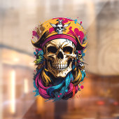 Halloween piraat schedel raamsticker (Vel 2)