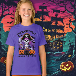Halloween Piraat Trick or Treat of Overboord Sprin T-shirt