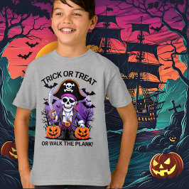Halloween Piraat Trick or Treat of Overboord Sprin T-shirt