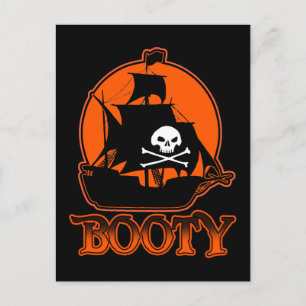 Halloween Pirate Booty Briefkaart