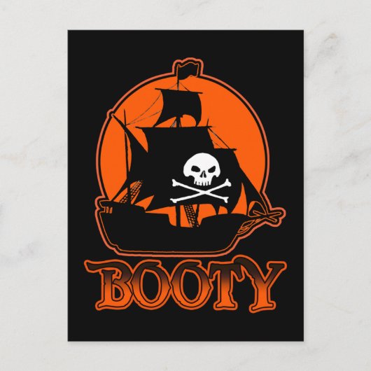 Halloween Pirate Booty Briefkaart (Voorkant)