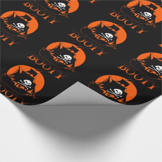 Halloween Pirate Booty Cadeaupapier (Hoek)