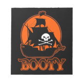 Halloween Pirate Booty Notitieblok (Voorkant)
