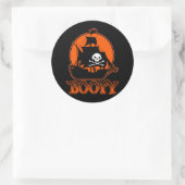 Halloween Pirate Booty Ronde Sticker (Tas)