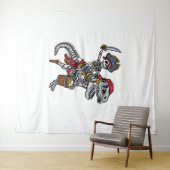 Halloween Pirate Dinosaur Skeleton Wandkleed (In Situ (horizontaal))