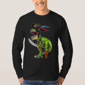 Halloween Pirate Dinosaur T Rex Tyrannosaurus Boys T-shirt (Voorkant)