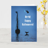 Halloween Pirate en Witch Nautical Zee Kaart (Gele Bloem)