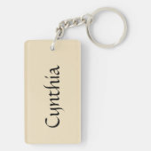 Halloween Pirate Girl Acrylic Custom Sleutelhanger (achterkant)