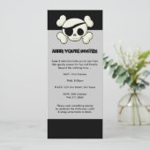 Halloween Pirate Invitation Kaart (Staand voorkant)