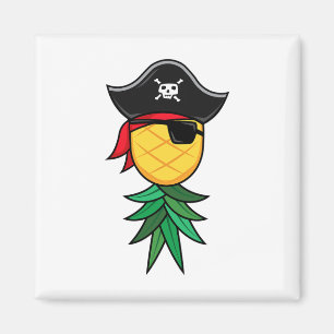 Halloween Pirate ondersteboven ananassenwingers Li Magneet