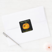 Halloween Pirate Pompoen Schattigee Partij Favor G Vierkante Sticker (Envelop)