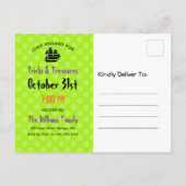 Halloween Pirate Skull Party Uitnodiging Briefkaart (Achterkant)