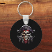 Halloween Pirate Skull Sleutelhanger (Voorkant)