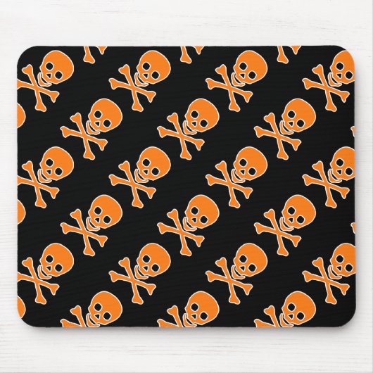 Halloween Pirate Skulls Mousepad Muismat (Voorkant)