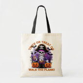 Halloween Pirate Trick or Treat or Walk the Plank Tote Bag (Voorkant)