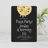 Halloween Pizza Party Gross Toppings Birthday Kaart (Staand voorkant)