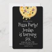 Halloween Pizza Party Gross Toppings Birthday Kaart (Voorkant)
