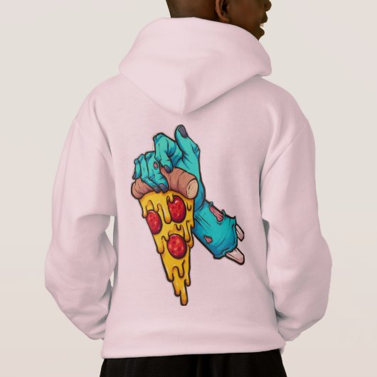 HALLOWEEN PIZZA SLICE HOODIE FOR KIDS (Achterkant)