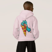 HALLOWEEN PIZZA SLICE HOODIE FOR KIDS (Achterkant volledig)