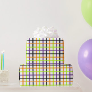 Halloween Plaid 8 Cadeaupapier