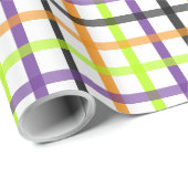 Halloween Plaid 8 Cadeaupapier (Rol Hoek)