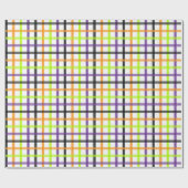 Halloween Plaid 8 Cadeaupapier (Vlak)