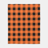 Halloween Plaid Fleece Deken (Voorkant)