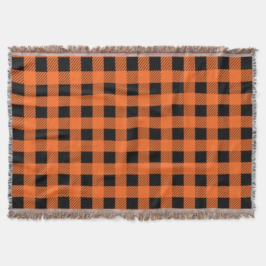 Halloween Plaid Gooi Deken (Voorkant)