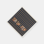 Halloween Plaid Pumpkin Servet (Hoek)