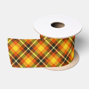 Halloween Plaid Satijnen Lint