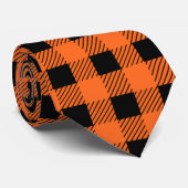 Halloween Plaid Stropdas (Opgerold)
