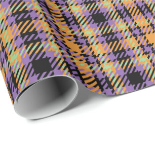 Halloween Plaid Tartan Cadeaupapier