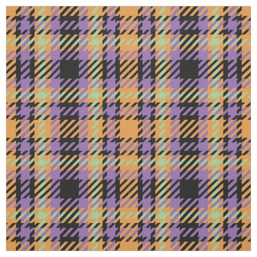 Halloween Plaid Tartan Stof (Swatch)