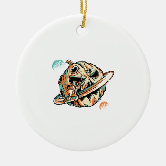 Halloween Planet Keramisch Ornament (Voorkant)