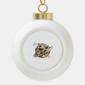 Halloween Planet Keramische Bal Ornament (Voorkant)