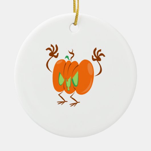 Halloween plant keramisch ornament (Voorkant)