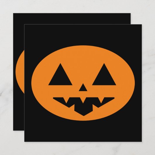 Halloween Platte Kaart (Voorkant / Achterkant)