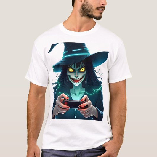 Halloween PlayStation Gaming - Spooky PS5 T-shirt (Voorkant)