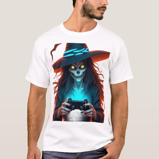Halloween PlayStation Gaming - Spooky PS5 T-shirt (Voorkant)