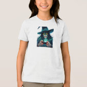 Halloween PlayStation Gaming - Spooky PS5 Tri-Blend Shirt (Voorkant)