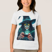 Halloween PlayStation Gaming - Spooky PS5 Tri-Blend Shirt (Voorkant)
