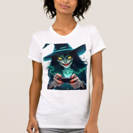 Halloween PlayStation Gaming - Spooky PS5 Witch Co T-shirt