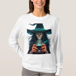 Halloween PlayStation Gaming - Spooky PS5 Witch Co T-shirt
