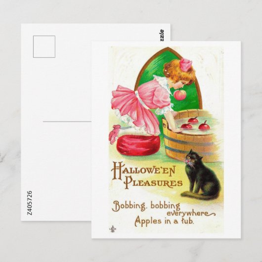 Halloween Pleasure,  Briefkaart (Voorkant / Achterkant)