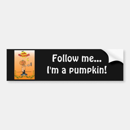 Halloween plezier bumpersticker (Voorkant)