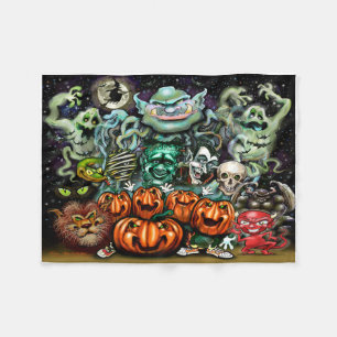 Halloween Plezier Kunst Fleece Deken