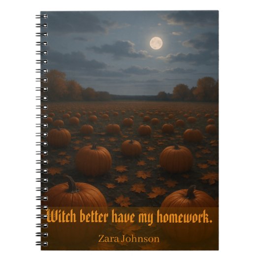 Halloween plezier  notitieboek (Voorkant)