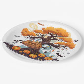 Halloween plezier Papieren Bordje (Gekanteld)